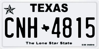 TX license plate CNH4815