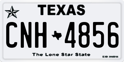 TX license plate CNH4856