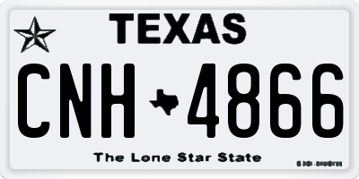 TX license plate CNH4866