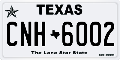 TX license plate CNH6002