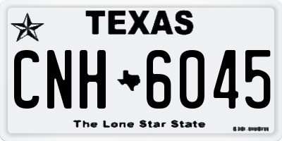 TX license plate CNH6045