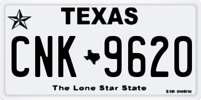 TX license plate CNK9620