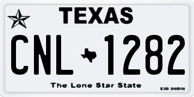 TX license plate CNL1282
