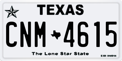 TX license plate CNM4615