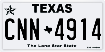 TX license plate CNN4914