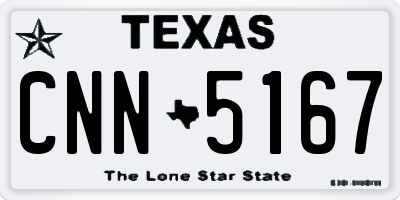 TX license plate CNN5167
