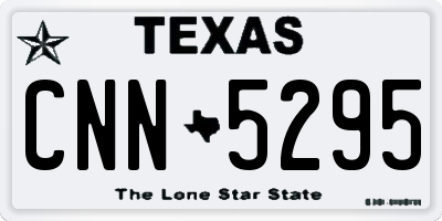 TX license plate CNN5295