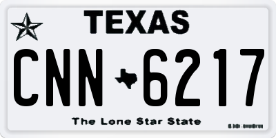 TX license plate CNN6217