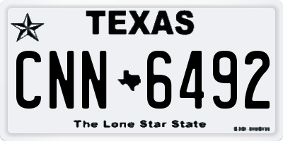 TX license plate CNN6492