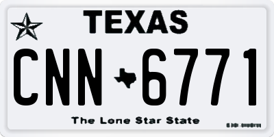 TX license plate CNN6771