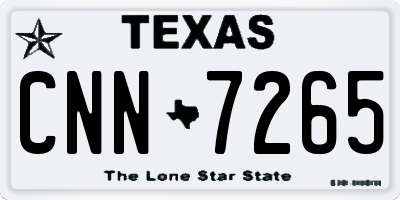 TX license plate CNN7265