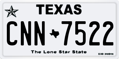 TX license plate CNN7522