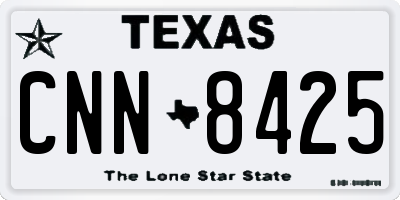 TX license plate CNN8425