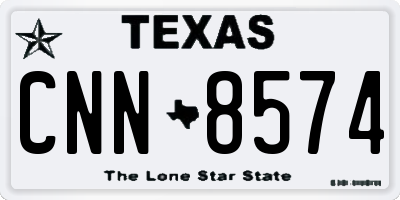 TX license plate CNN8574