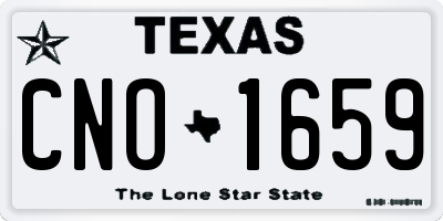 TX license plate CNO1659