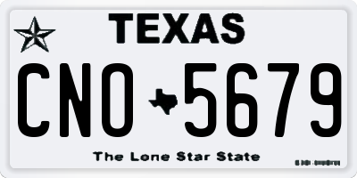 TX license plate CNO5679