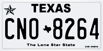TX license plate CNO8264
