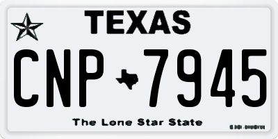 TX license plate CNP7945