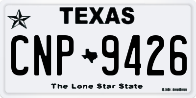 TX license plate CNP9426