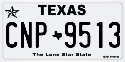 TX license plate CNP9513