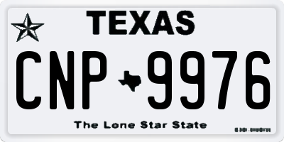 TX license plate CNP9976