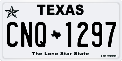 TX license plate CNQ1297