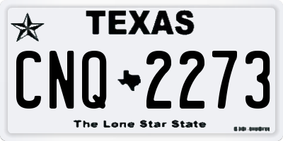TX license plate CNQ2273