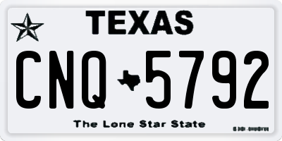 TX license plate CNQ5792