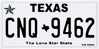 TX license plate CNQ9462