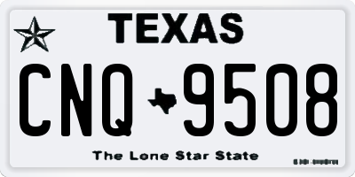TX license plate CNQ9508