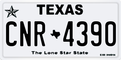 TX license plate CNR4390