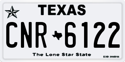 TX license plate CNR6122