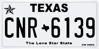 TX license plate CNR6139