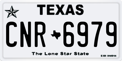 TX license plate CNR6979