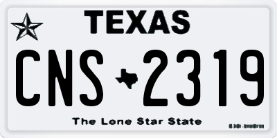 TX license plate CNS2319