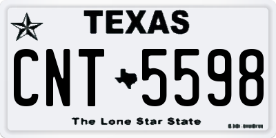 TX license plate CNT5598