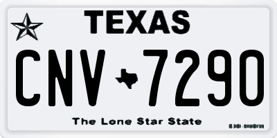 TX license plate CNV7290