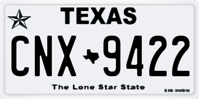 TX license plate CNX9422