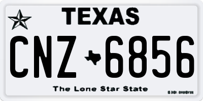 TX license plate CNZ6856