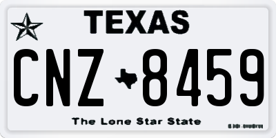 TX license plate CNZ8459
