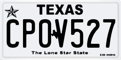 TX license plate CP0V527