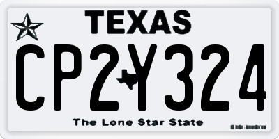 TX license plate CP2Y324