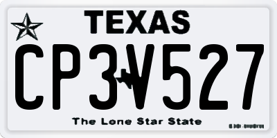 TX license plate CP3V527