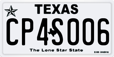 TX license plate CP4S006