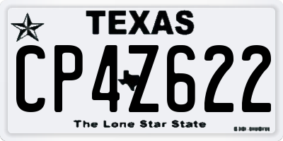 TX license plate CP4Z622