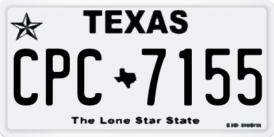 TX license plate CPC7155