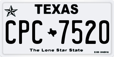 TX license plate CPC7520
