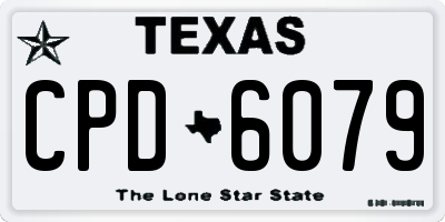 TX license plate CPD6079