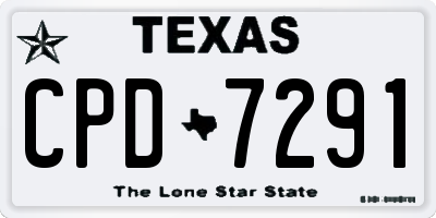 TX license plate CPD7291