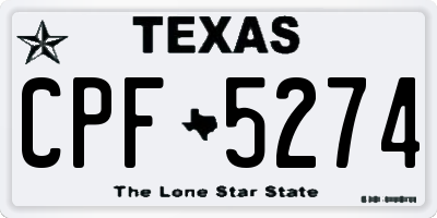 TX license plate CPF5274